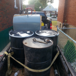 Oil tank transport and disposal